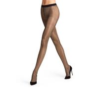 FALKE Modestrumpfhose GLITTER black / gold schwarz | S