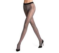 FALKE Modestrumpfhose GLITTER black / silver schwarz | M