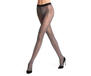 FALKE Modestrumpfhose GLITTER black / silver schwarz | M/L