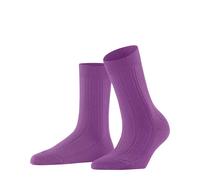 FALKE Damen Socken Needlepoint W So Baumwolle Wolle einfarbig 1 Paar, Lila Gerbera 8019, 41-42