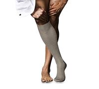 FALKE Herren Kniestrümpfe No. 10 M Kh Baumwolle lang einfarbig 1 Paar, Beige Wheat Melange 4087, 39-40