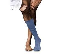 FALKE Herren Kniestrümpfe No. 13 M Kh Baumwolle lang einfarbig 1 Paar, Blau Airy Blue 6707, 41-42