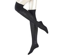 FALKE No. 3 Finest Silk Ladies Overknees, Damen, 39-40, Schwarz, Struktur, Wolle, 47500-300902