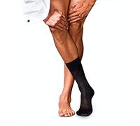 FALKE Herren Socken No. 4 M So Seide einfarbig 1 Paar, Schwarz Black 3000, 47-48