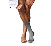 FALKE No. 6 Finest Merino & Silk Gentlemen Socken, Herren, 45-46, Grau, 14451-338806