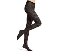 FALKE Damen Strumpfhose Old Fashioned 20 DEN W Ti transparent gemustert 1 Stück, Blau Marine 6179, L