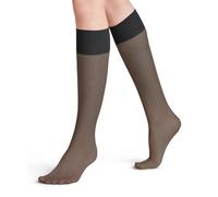 FALKE Damen Kniestrümpfe Pure Matt 20 DEN W Kh transparent einfarbig 1 Paar, Schwarz Black 3009, 39-42