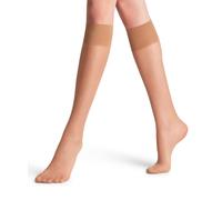 FALKE Damen Kniestrümpfe Pure Matt 20 DEN W Kh transparent einfarbig 1 Paar, Hautfarben Sun 4299, 35-38