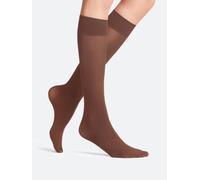 Falke Pure Matt 50 Damenkniestrümpfe in braun in Größe: 39-42 für Damen