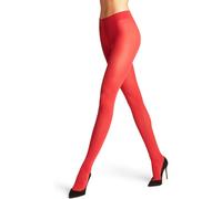 FALKE Damen Pure Matt 50 DEN W TI halb-Blickdicht einfarbig 1 Stück Strumpfhose, Semi Opaque, Rot (Scarlet 8228) neu-umweltfreundlich, M