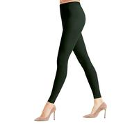 FALKE Damen Leggings Pure Matt 50 DEN W LE halb-blickdicht einfarbig 1 Stück, Grün (Mistletoe 7272), S