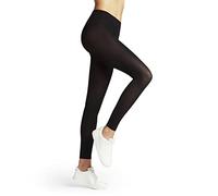 FALKE Damen Leggings Pure Matt 50 DEN W Le halb-blickdicht einfarbig 1 Stück, Schwarz Black 3009, L