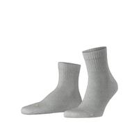 Falke Tagessocke Run Rib Kurzsocken – nachhaltige Baumwolle – Hellgrau Gr. 37-38 (1 Paar)