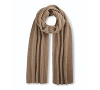 Falke Schal (Kaschmir, Rippenstruktur) hellbraun 180cm x 28cm - 1 Stück