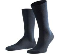 Falke Tagessocke Crew Sensitive Berlin NEW (Merinowolle aussen, Baumwolle innen) navyblau Herren - 1 Paar, Größe 47-50