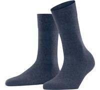 FALKE Damen Socken Sensitive London W So Baumwolle mit Komfortbund 1 Paar, Blau Dark Blue Melange 6688, 39-42