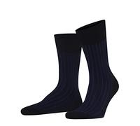 Falke Tagessocke Crew Shadow – Business-Strumpf aus merzerisierter Baumwolle, marineblau Gr. 39-40