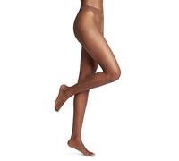 FALKE Damen Shelina 12 Den W Ti Ultra-Sheer Plain 1 Pair Strumpfhose, Braun (Hazel 5187), M-L
