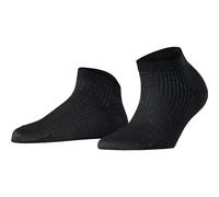 Falke Damen Sneakersocken Shiny Rib Viskose kurz Schwarz Gr. 36.5
