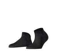 Falke Damen Sneakersocken Shiny Rib Viskose kurz Schwarz Größe 40,5