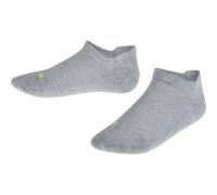 FALKE Unisex Kinder Sneakersocken Cool Kick Sneaker K SN Weich atmungsaktiv schnelltrocknend kurz einfarbig 1 Paar, Grau (Light Grey 3400), 23-26