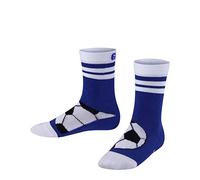 Falke Tagessocke Active Soccer (Fußball-Motiv, optimale tragekomfort) weiss/blau Kinder - 1 Paar, Größe 31-34