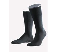 FALKE Airport Socken schwarz, Einfarbig
