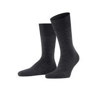 FALKE Herren Socken - Airport Plus, Kurzstrumpf, Freizeit- und Business-Socken, Unifarben Anthrazit 47-48