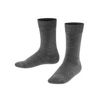Falke Kinder Socken Comfort Wool – hautschmeichelnde Baumwolle – Dunkelgrau (3070) Gr. 19-22