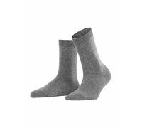 FALKE Damen Socken Cosy Wool W So Wolle Kaschmir einfarbig 1 Paar, Grau Light Grey Melange 3390, 35-38