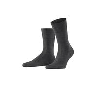 FALKE Herren Socken Firenze M So Baumwolle einfarbig 1 Paar, Grau Anthracite Melange 3190, 45-46