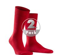 Falke Socken Herren Baumwolle rot, 39-42