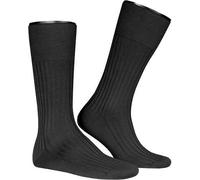 FALKE No. 13 Finest Piuma Cotton Gentlemen Socken, Herren, 43-44, Schwarz, Uni, 14669-300005