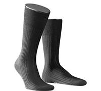 FALKE No. 7 Finest Merino Gentlemen Socken, Herren, 39-40, Schwarz, Uni, 14449-300003