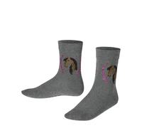 Falke Mädchen Socken Horse SO 10598-3390 39-42 light greymel.