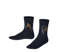 Falke Kindersocken Horse K SO Baumwolle gemustert Blau (Space Blue 6116) 35-38
