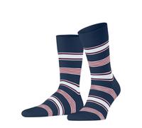 Falke Herren Socken Marina Stripe – Bio-Baumwolle, gemustert – Blau (Royal Blue 6000) 41-42, 1 Paar