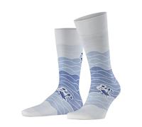 Falke Socken Plage Weiß-Blau mit Muster