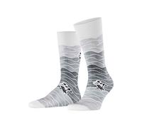 FALKE Herren Socken Plage M So Baumwolle gemustert 1 Paar, Schwarz Black 3000, 43-46
