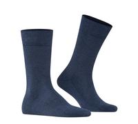 FALKE Herren Socken Sensitive London M So Baumwolle mit Komfortbund 1 Paar, Blau Navy Melange 6127, 43-46