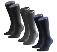 FALKE Socken Set, 3 Paar Herren Strümpfe, Family Allround, Einfarbig (Mix (Anthrazit/Navy/Schwarz), 39-42 (5.5-8 UK))