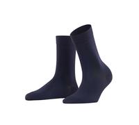 FALKE Damen Socken Cotton Touch W So Baumwolle einfarbig 1 Paar, Blau Dark Navy 6370, 35-38