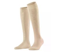 Falke Kniestrümpfe Soft Spell 15 DEN Damen transparent gemustert Champagne 39-42