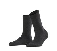 FALKE Damen Socken Softmerino W So Wolle Baumwolle einfarbig 1 Paar, Grau Anthracite Melange 3089, 41-42