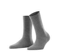 Falke Damen Socken Softmerino – Wolle/Baumwolle, graumeliert, 1 Paar – Größe 41-42