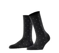 FALKE Damen Socken Spike Dot W So Baumwolle gemustert 1 Paar, Schwarz Black 3000, 39-42