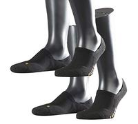 FALKE Sport Spirit Unisex Sneaker Cool Kick Invisible 2er Pack, Größe:46/48, Farbe:Black (3000)