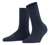 FALKE Damen Socken Stabilizing Wool Everyday Schurwolle einfarbig 1 Paar, Blau (Space Blue 6116), 37-38