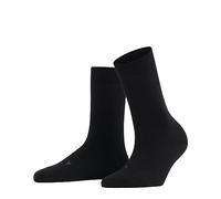 Falke Damen Socken Stabilizing Wool Everyday – Schurwolle, einfarbig, Schwarz, 1 Paar, 39-40
