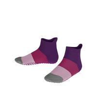 FALKE Unisex Kinder Stoppersocken Colour Block K HP Baumwolle rutschhemmende Noppen 1 Paar, Blau (Deep Lilac 6963) neu - umweltfreundlich, 23-26